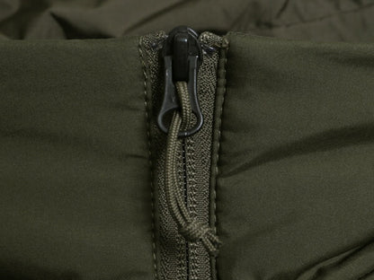 ノースフェイス 中綿 ナイロン ジャケット メンズ S 古着 The North Face フルジップ ブルゾン アウトドア ハイネック ワンポイント カーキ