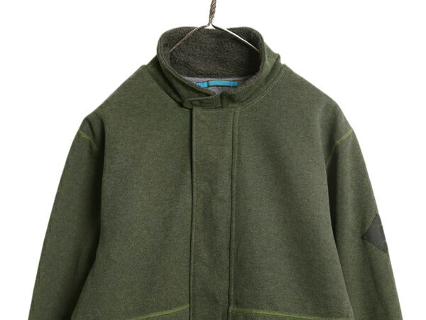 ノースフェイス 裏ボア フリース ジャケット メンズ L 古着 The North face アウトドア 裏起毛 フルジップ ハイネック ブルゾン スウェット