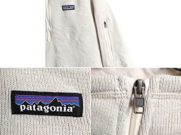 16年製 パタゴニア ベターセーター ハーフジップ レディース S 古着 Patagonia アウトドア フリース ジャケット プルオーバー ブルゾン 白