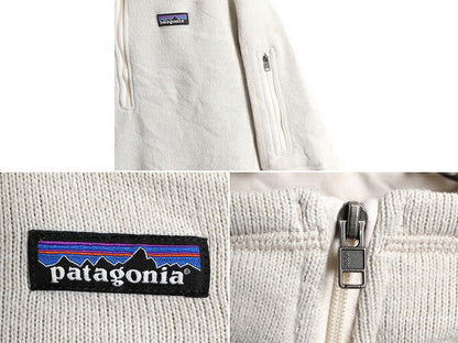 16年製 パタゴニア ベターセーター ハーフジップ レディース S 古着 Patagonia アウトドア フリース ジャケット プルオーバー ブルゾン 白