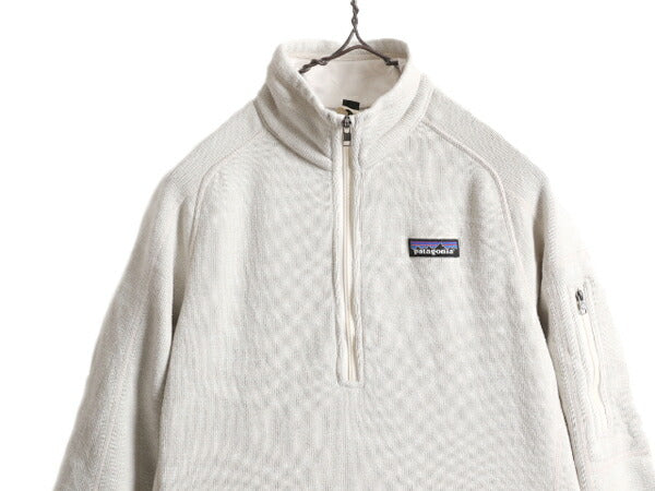 16年製 パタゴニア ベターセーター ハーフジップ レディース S 古着 Patagonia アウトドア フリース ジャケット プルオーバー ブルゾン 白