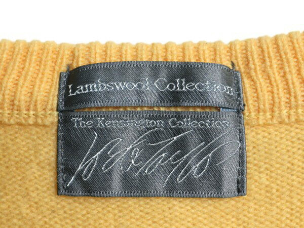 90s LORD&TAYLOR アーガイル ニット ベスト メンズ L レディース XL 程/ オールド Vネック ラム ウール セーター 重ね着 総柄 マルチカラー