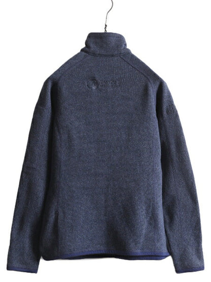 18年製 パタゴニア ベターセーター ジャケット レディース S 古着 Patagonia アウトドア フリース フルジップ ハイネック ブルゾン 企業 紺