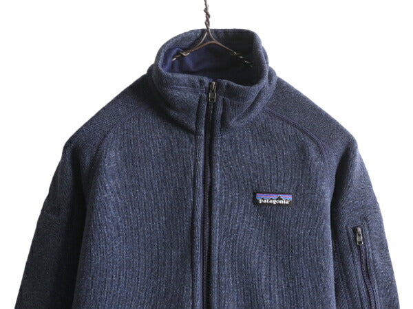 18年製 パタゴニア ベターセーター ジャケット レディース S 古着 Patagonia アウトドア フリース フルジップ ハイネック ブルゾン 企業 紺
