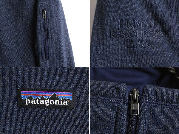 18年製 パタゴニア ベターセーター ジャケット レディース S 古着 Patagonia アウトドア フリース フルジップ ハイネック ブルゾン 企業 紺