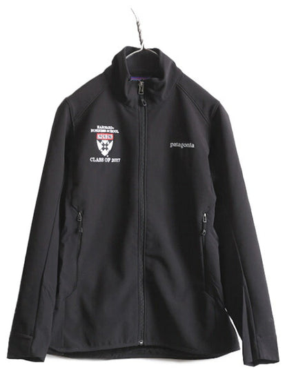 15年製 パタゴニア アズ ハイブリッド ジャケット レディース XS Patagonia アウトドア ソフトシェル フリース ライナー付き ジャンパー 黒