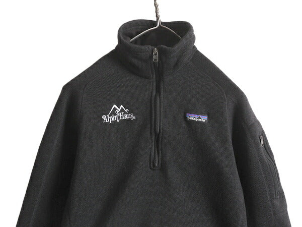 19年製 パタゴニア ベターセーター ハーフジップ レディース S Patagonia アウトドア フリース ジャケット プルオーバー ブルゾン 企業 黒