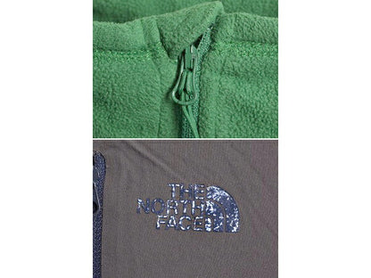 ノースフェイス フリース Tシャツ メンズ M / The North Face アウトドア ナイロン切替 ロンT ハイネック ハーフジップ ポケット付き 薄手