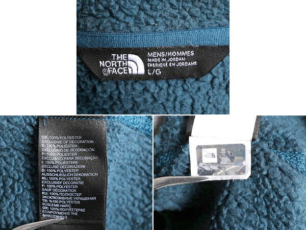 ノースフェイス セーター フリース パーカー ジャケット メンズ L 古着 The North face アウトドア ブルゾン フルジップ ニット ハイネック