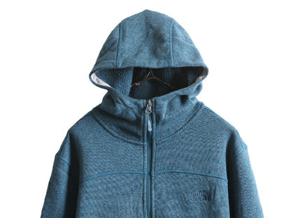 ノースフェイス セーター フリース パーカー ジャケット メンズ L 古着 The North face アウトドア ブルゾン フルジップ ニット ハイネック