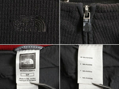 ノースフェイス ワッフル フリース ジャケット メンズ S / 古着 The North Face アウトドア ブルゾン プルオーバー ハーフジップ ブラック