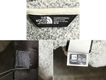 US企画 ノースフェイス フリース パーカー ジャケット レディース M / The North face ジャンパー フルジップ セーター ハイネック グレー