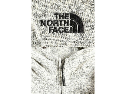 US企画 ノースフェイス フリース パーカー ジャケット レディース M / The North face ジャンパー フルジップ セーター ハイネック グレー