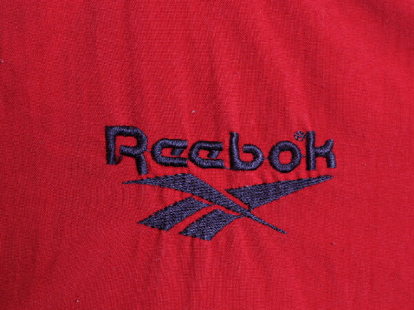 90s リーボック 中綿 ナイロン ジャケット メンズ M 古着 オールド REEBOK フルジップ ジャンパー ハイネック キルティング ライナー 付き