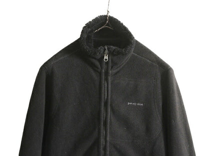 08年製 パタゴニア リバーシブル フリース ジャケット レディース S / 古着 Patagonia 毛長 パイル シンチラ フルジップ ブルゾン ブラック
