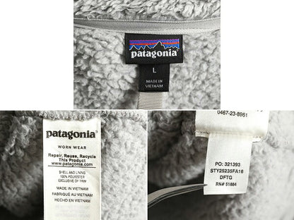 18年製 パタゴニア ロスガトス ハーフジップ レディース L 古着 Patagonia アウトドア フリース ジャケット プルオーバー 毛長 パイル ボア