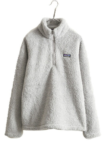 18年製 パタゴニア ロスガトス ハーフジップ レディース L 古着 Patagonia アウトドア フリース ジャケット プルオーバー 毛長 パイル ボア