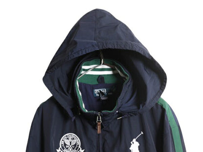 ビッグポニー ポロ ラルフローレン ナイロン ジャケット メンズ XL / テニス ウィンブルドン 125周年 記念 限定モデル フルジップ ブルゾン