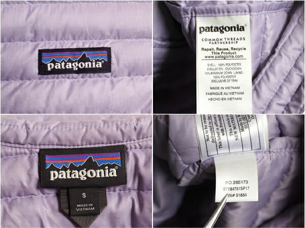 パタゴニア ダウン シャツ レディース S / 17年製 Patagonia ジャケット ナイロン ハイネック ジャンパー フルジップ アウトドア 600フィル