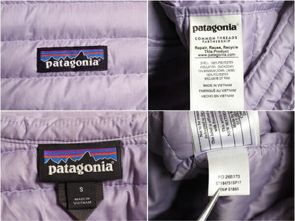 パタゴニア ダウン シャツ レディース S / 17年製 Patagonia ジャケット ナイロン ハイネック ジャンパー フルジップ アウトドア 600フィル