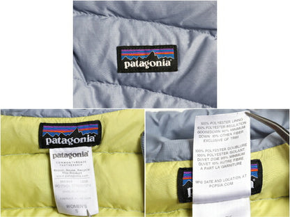 パタゴニア ダウン セーター ベスト レディース S / 古着 14年製 Patagonia フルジップ 800フィル グース 重ね着 パッカブル アウトドア 灰