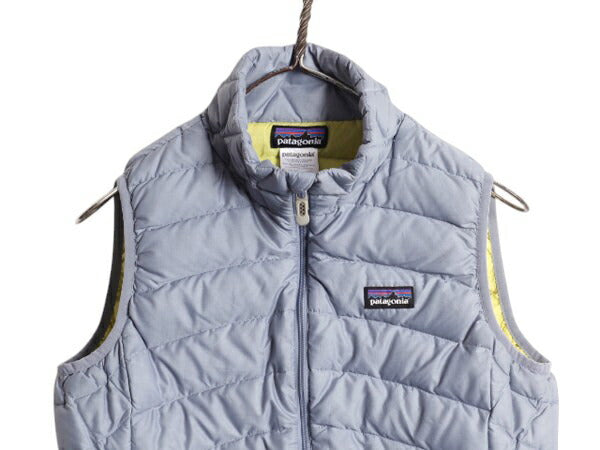 パタゴニア ダウン セーター ベスト レディース S / 古着 14年製 Patagonia フルジップ 800フィル グース 重ね着 パッカブル アウトドア 灰