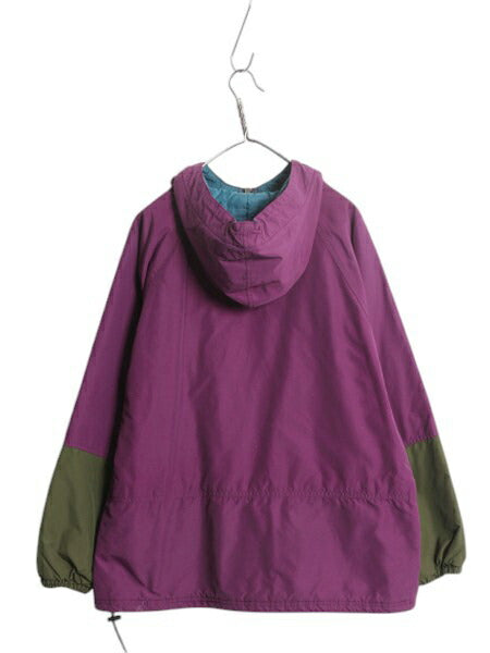 90s USA製 エルエルビーン 中綿 ナイロン アノラック パーカー ジャケット レディース L メンズ M 程/ オールド LLBEAN マウンテンパーカー