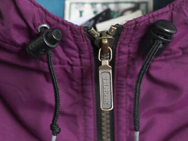 90s USA製 エルエルビーン 中綿 ナイロン アノラック パーカー ジャケット レディース L メンズ M 程/ オールド LLBEAN マウンテンパーカー