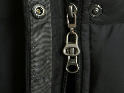 ノースフェイス ダウン ジャケット レディース M 古着 The North Face アウトドア 600フィル フード パーカー フルジップ ハーフ コート 黒
