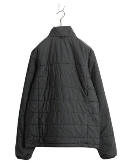 US企画 ノースフェイス 中綿 キルティング ナイロン ジャケット メンズ S 黒 The North Face アウトドア ハイネック フルジップ ブルゾン