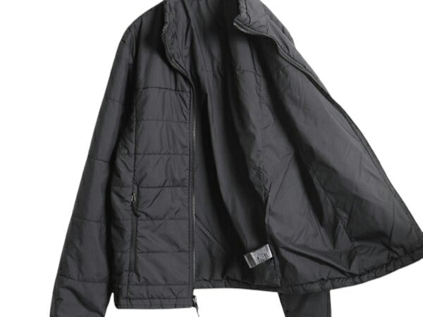 US企画 ノースフェイス 中綿 キルティング ナイロン ジャケット メンズ S 黒 The North Face アウトドア ハイネック フルジップ ブルゾン