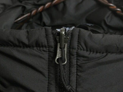 US企画 ノースフェイス 中綿 キルティング ナイロン ジャケット メンズ S 黒 The North Face アウトドア ハイネック フルジップ ブルゾン