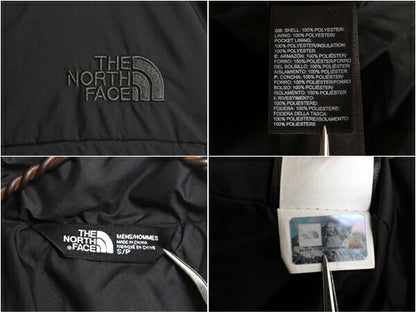US企画 ノースフェイス 中綿 キルティング ナイロン ジャケット メンズ S 黒 The North Face アウトドア ハイネック フルジップ ブルゾン