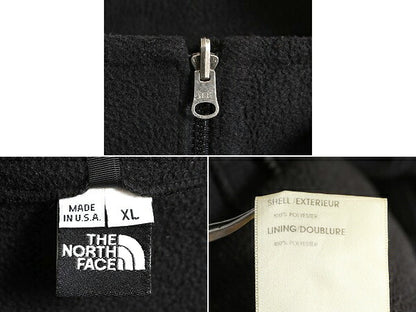 90s USA製 ノースフェイス フルジップ フリース ジャケット メンズ XL / 90年代 オールド The North Face アウトドア ジャンパー ブラック
