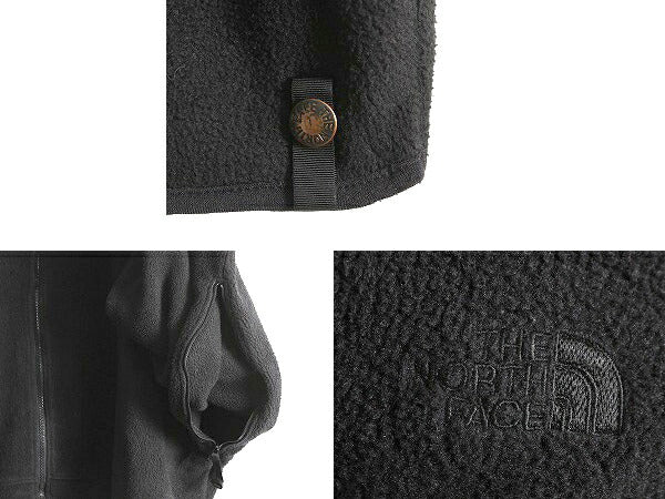 90s USA製 ノースフェイス フルジップ フリース ジャケット メンズ XL / 90年代 オールド The North Face アウトドア ジャンパー ブラック