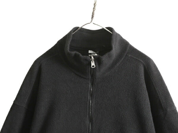 90s USA製 ノースフェイス フルジップ フリース ジャケット メンズ XL / 90年代 オールド The North Face アウトドア ジャンパー ブラック