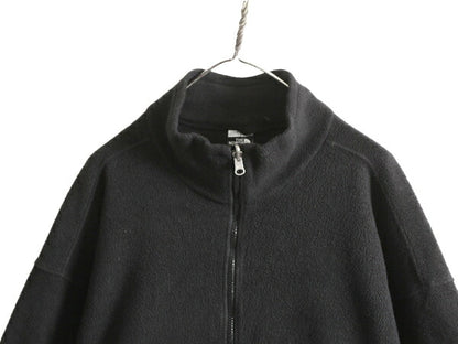 90s USA製 ノースフェイス フルジップ フリース ジャケット メンズ XL / 90年代 オールド The North Face アウトドア ジャンパー ブラック