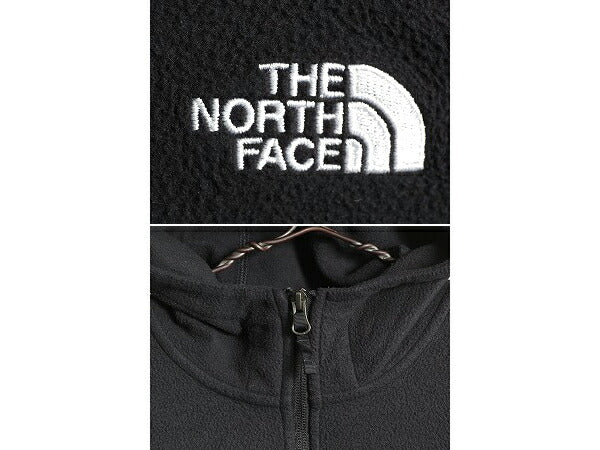 US企画 ノースフェイス フリース パーカー ジャケット メンズ M The North Face アウトドア ブルゾン フルジップ ハイネック 2トーン 黒 青