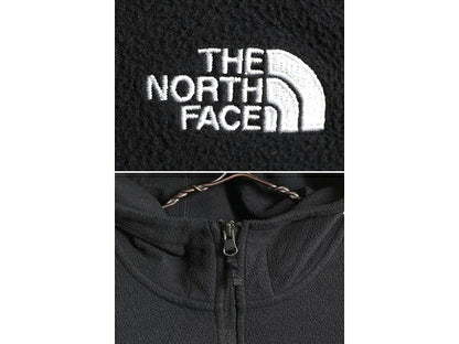 US企画 ノースフェイス フリース パーカー ジャケット メンズ M The North Face アウトドア ブルゾン フルジップ ハイネック 2トーン 黒 青