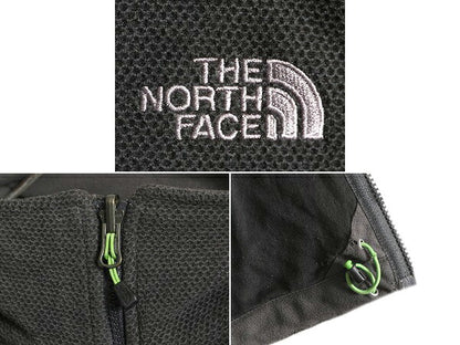 ノースフェイス フルジップ フリース ジャケット メンズ S 古着 The North Face アウトドア ブルゾン ジャンパー ハイネック 2トーン 黒 灰