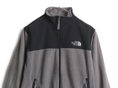 90s ノースフェイス フリース ナイロン 切替 ジャケット ボーイズ L レディース S 90年代 オールド The North Face アウトドア フルジップ
