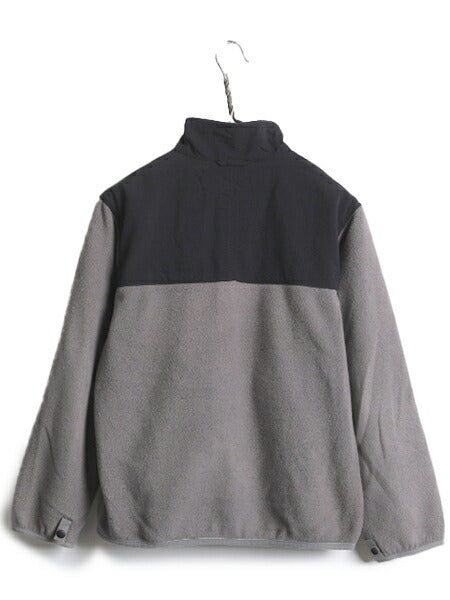 90s ノースフェイス フリース ナイロン 切替 ジャケット ボーイズ L レディース S 90年代 オールド The North Face アウトドア フルジップ
