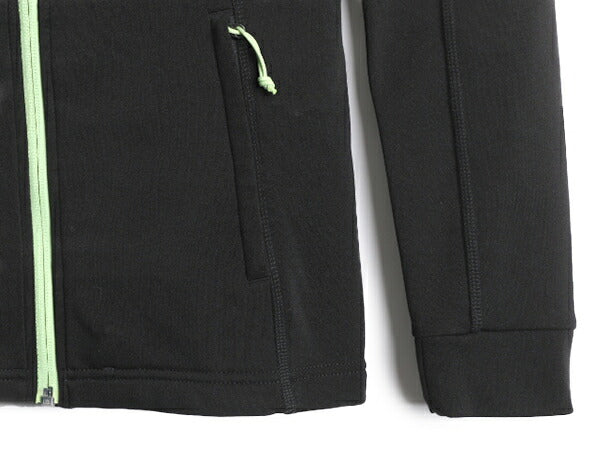 ノースフェイス フルジップ トラック ジャケット レディース XS The North Face アウトドア 裏 フリース ブルゾン ハイネック ジャージ 黒