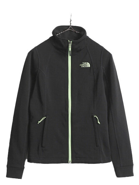 ノースフェイス フルジップ トラック ジャケット レディース XS The North Face アウトドア 裏 フリース ブルゾン ハイネック ジャージ 黒