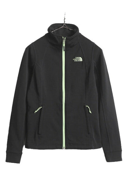 ノースフェイス フルジップ トラック ジャケット レディース XS The North Face アウトドア 裏 フリース ブルゾン ハイネック ジャージ 黒