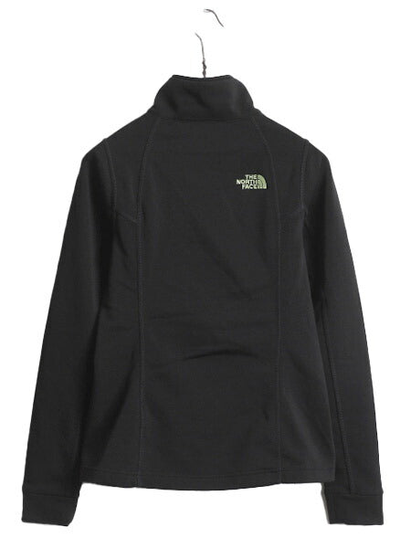 ノースフェイス フルジップ トラック ジャケット レディース XS The North Face アウトドア 裏 フリース ブルゾン ハイネック ジャージ 黒