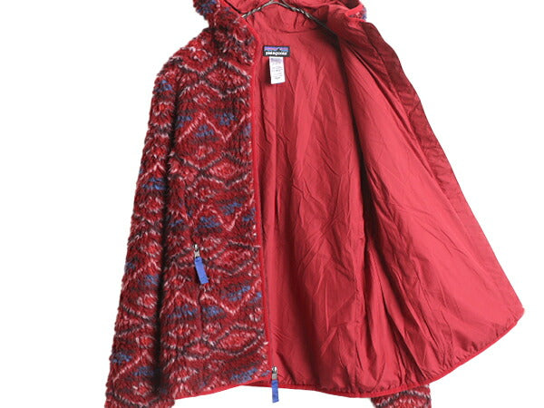 13年製 パタゴニア 総柄 レトロX カーディガン レディース L / 古着 Patagonia パイル フリース パーカー ジャケット ブルゾン フルジップ
