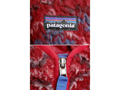 13年製 パタゴニア 総柄 レトロX カーディガン レディース L / 古着 Patagonia パイル フリース パーカー ジャケット ブルゾン フルジップ