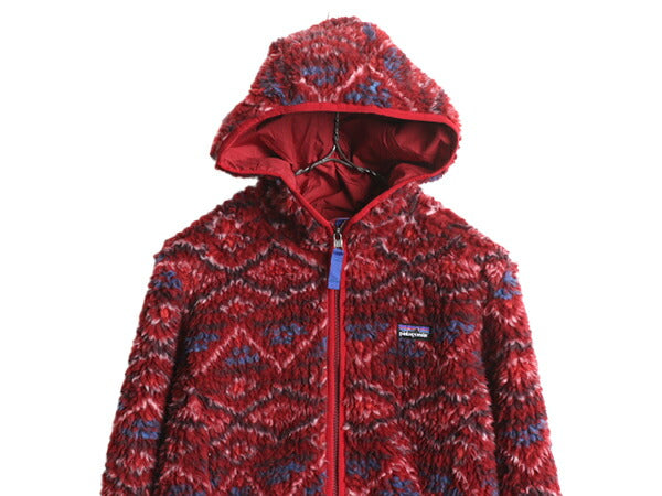 13年製 パタゴニア 総柄 レトロX カーディガン レディース L / 古着 Patagonia パイル フリース パーカー ジャケット ブルゾン フルジップ
