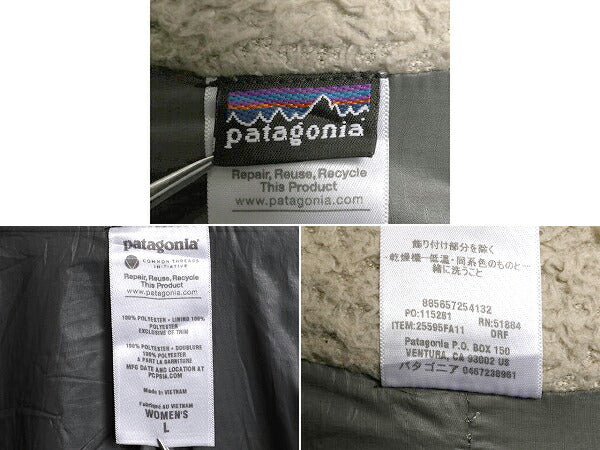 11年製 パタゴニア ロスロボス ジャケット レディース L 古着 Patagonia パイル フリース フルジップ ブルゾン ハイネック アウトドア 廃盤